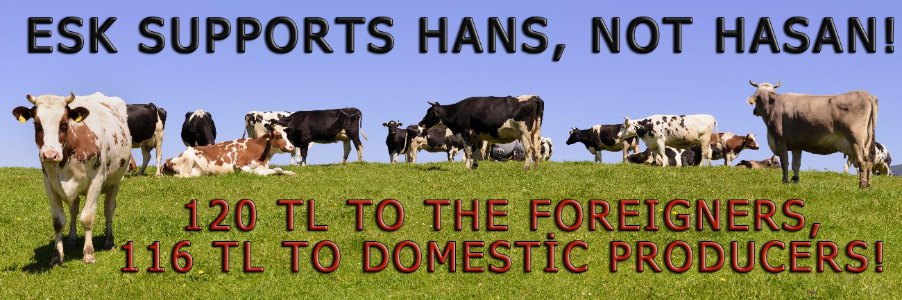 ESK supports Hans, not Hasan! 120 TL to the foreigners, 116 TL to domestic producers!