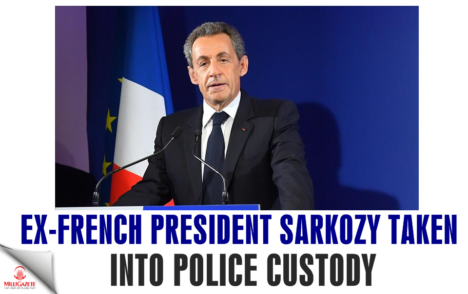 Ex-French President Sarkozy taken into police custody