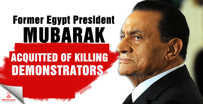 Former Egypt president Mubarak acquitted of killing demonstrators