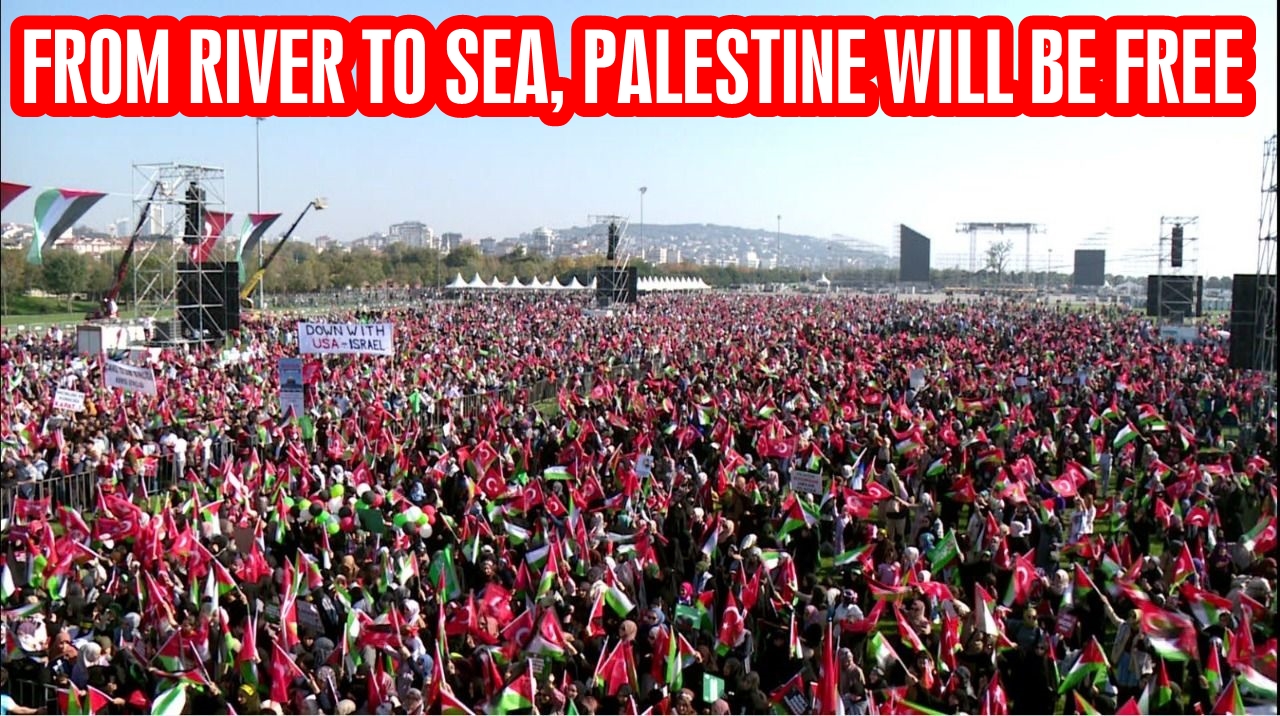 'From river to sea, Palestine will be free'