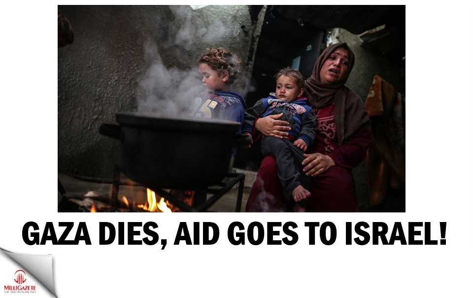 Gaza dies, aid goes to Israel