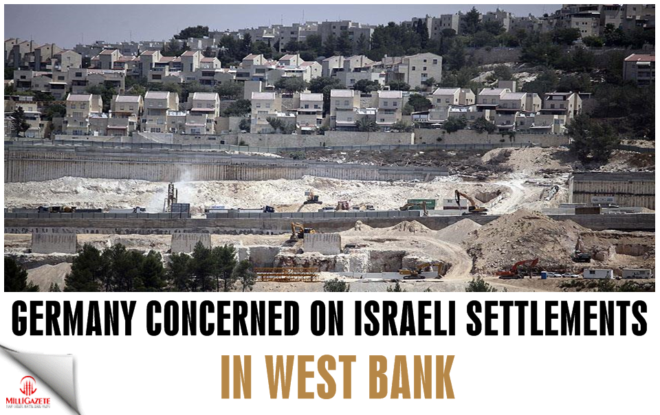 Germany concerned on Israeli settlements in West Bank