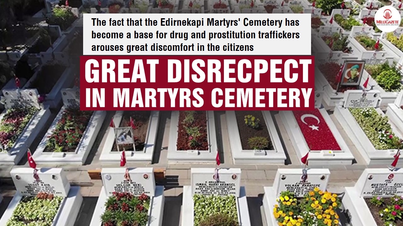 Great disrespect in the martyrs cemetery