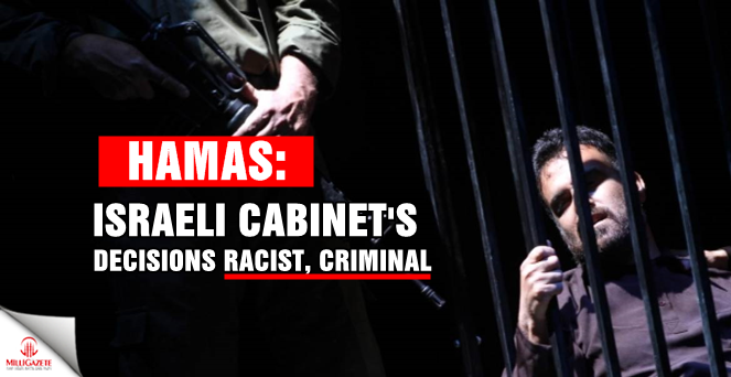 Hamas: Israeli cabinet’s decisions racist, criminal