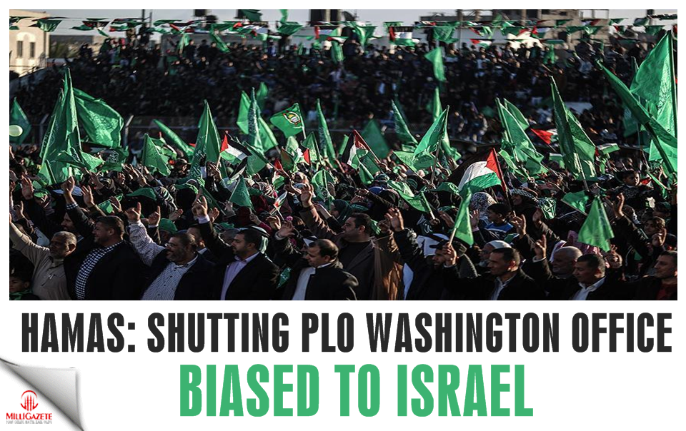 Hamas: Shutting PLO Washington office biased to Israel