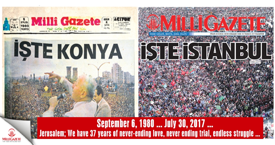 Here is İstanbul! A huge rally held in Yenikapı against İsrael