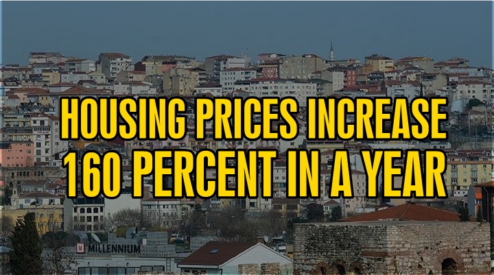 Housing prices increase 160 percent in a year!