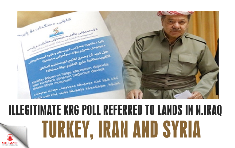 Illegitimate KRG poll referred to lands in N Iraq, Turkey, Iran and Syria