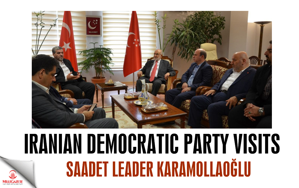 Iranian Democratic Party visits Temel Karamollaoğlu