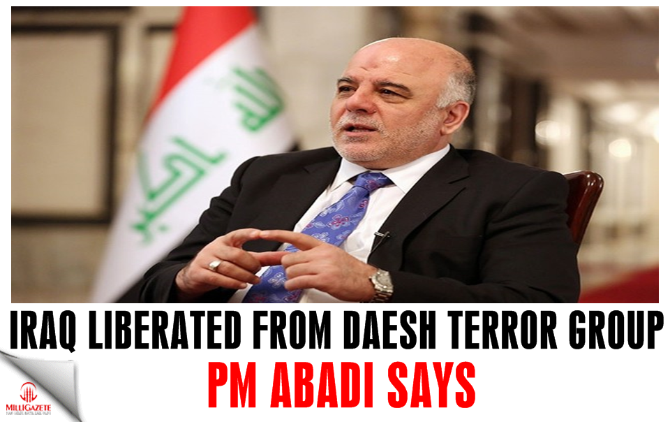 Iraq liberated from Daesh terror group, PM Abadi says