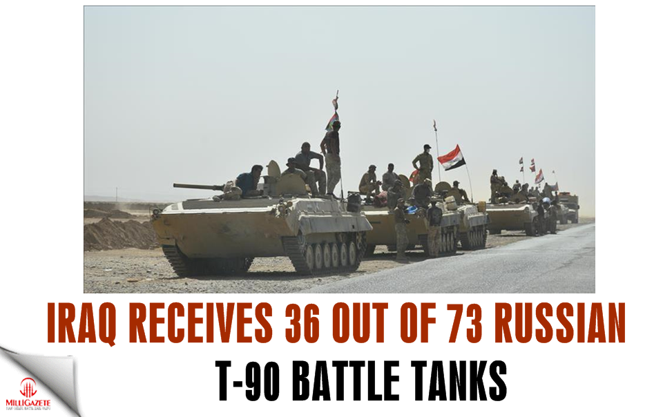 Iraq receives 36 out of 73 Russian T-90 battle tanks