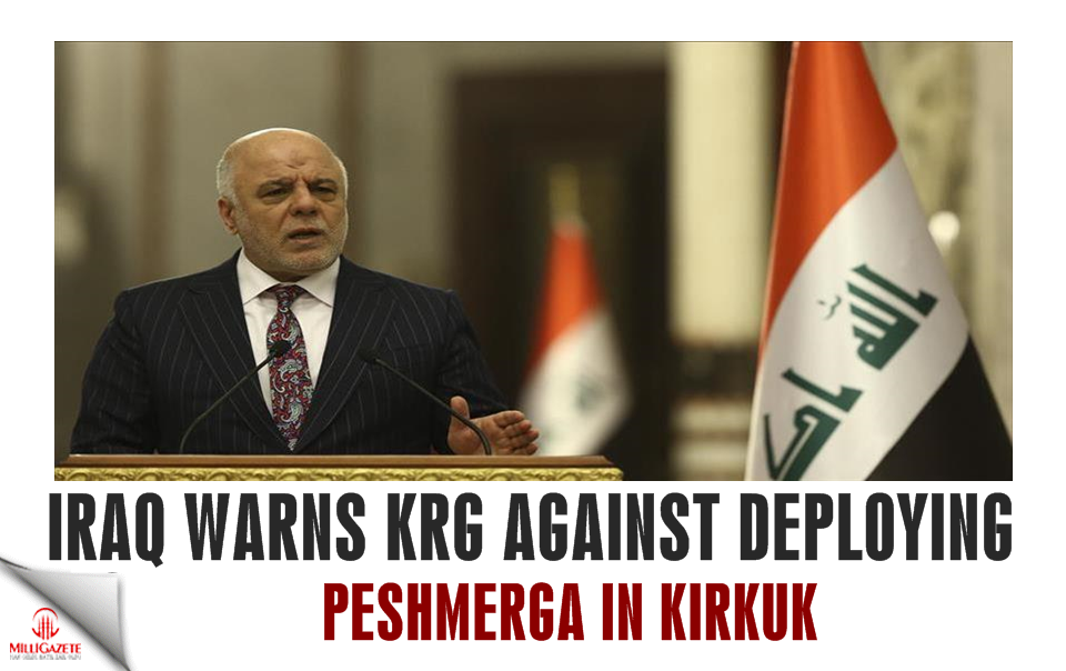 Iraq warns KRG against deploying Peshmerga in Kirkuk
