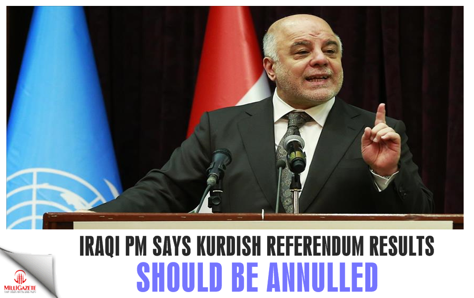 Iraqi PM: Kurdish referendum results should be annulled