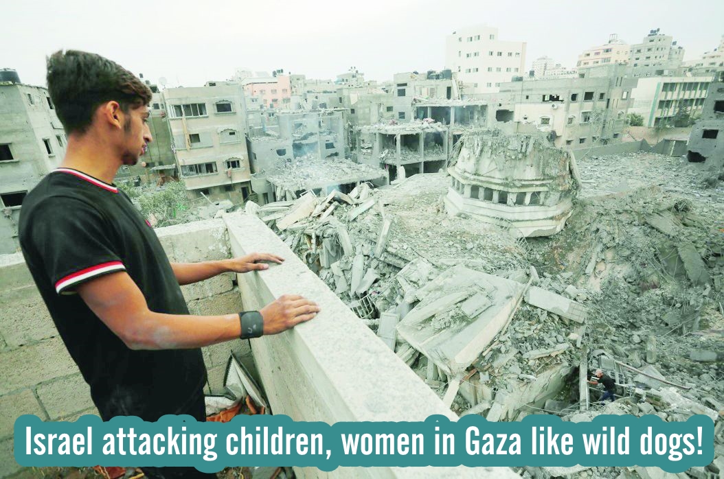 Israel attacking children, women in Gaza like wild dogs!