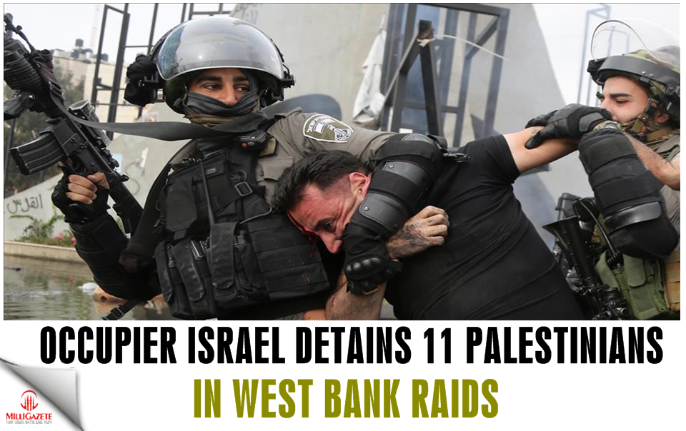 Israel detains 11 Palestinians in W. Bank raids