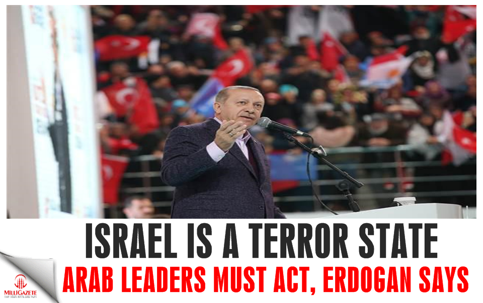 Israel is a terror state and Arab leaders must act: Erdoğan
