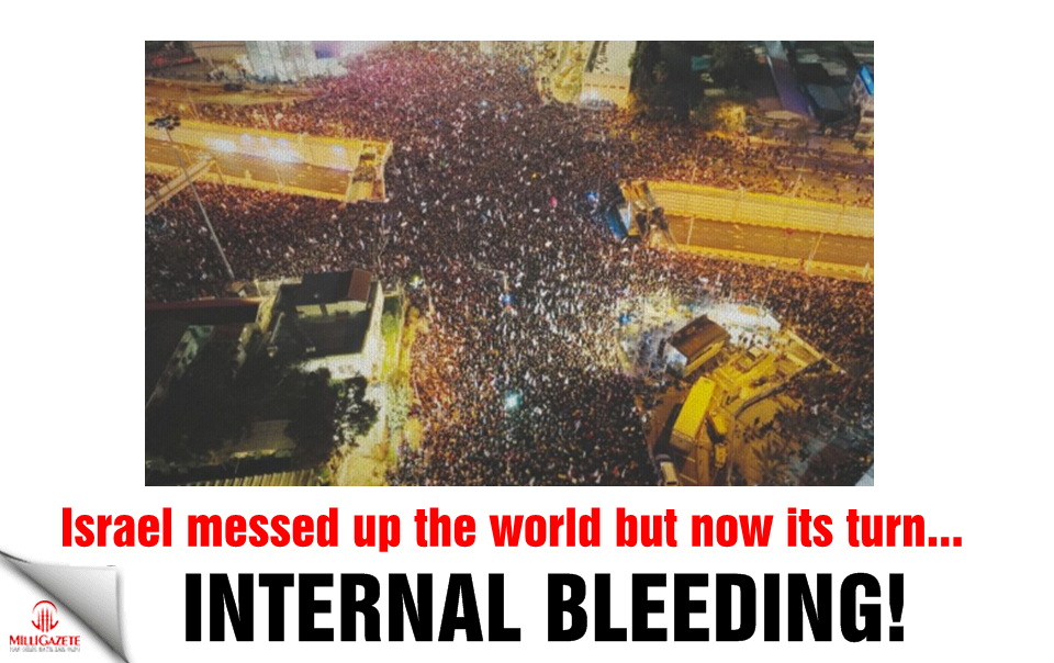 Israel messed up the world but now its turn... Internal bleeding!