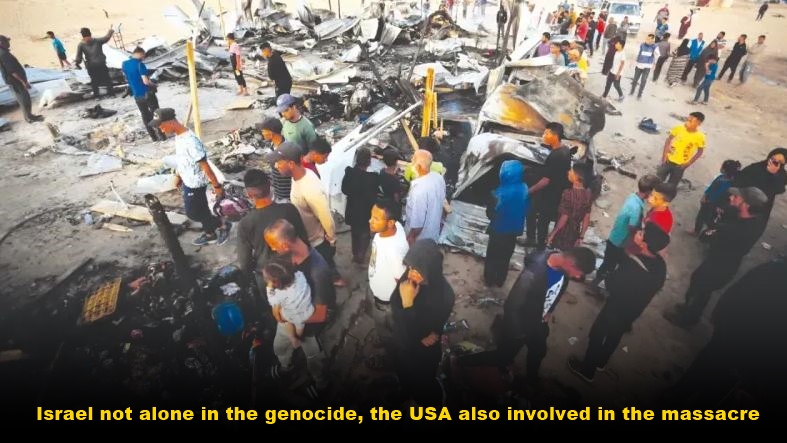 Israel not alone in the genocide, the USA also involved in the massacre