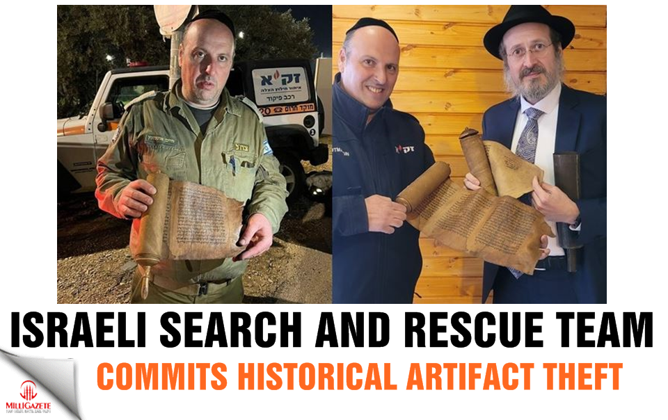 Israeli search and rescue team commits historical artifact theft