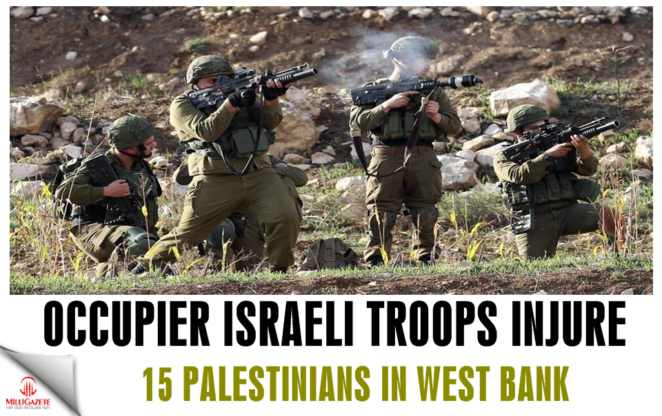 Israeli troops injure 15 Palestinians in West Bank