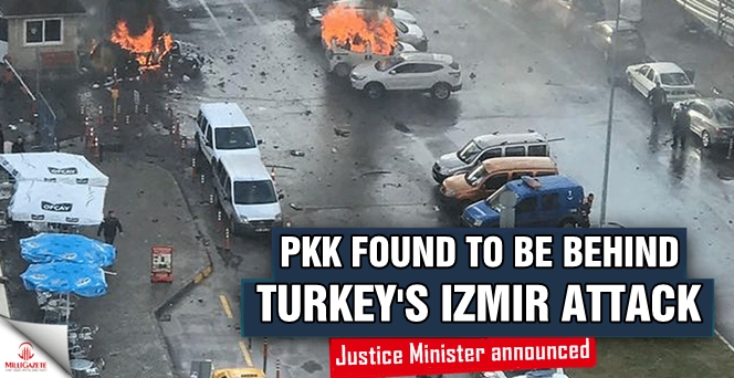 Justice Minister: PKK found to be behind Turkey's Izmir attack