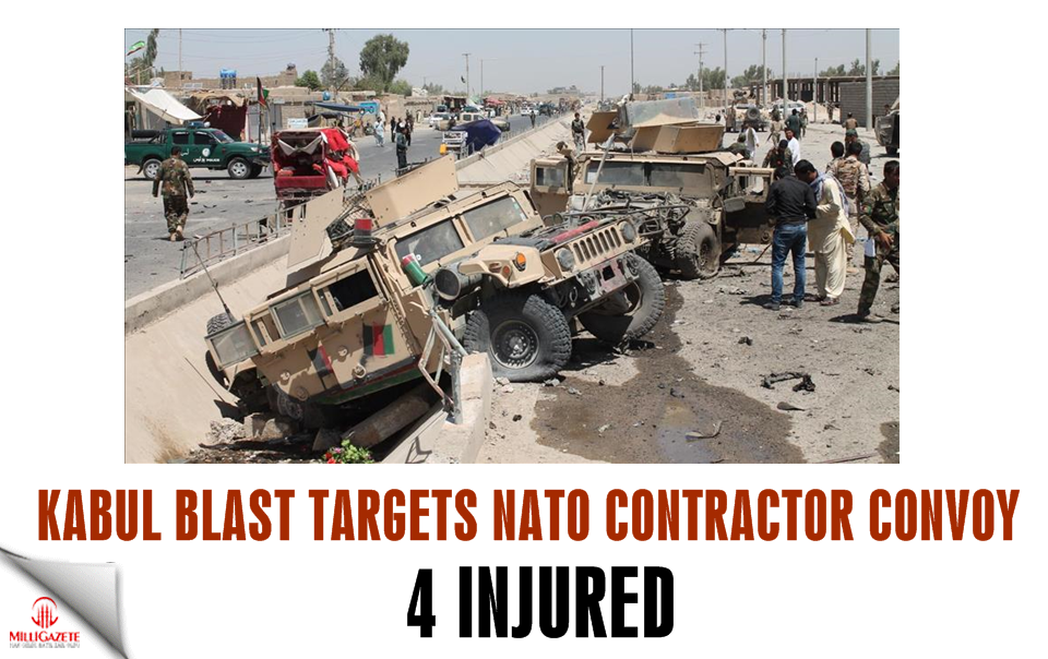 Kabul blast targets NATO contractor convoy, 4 injured