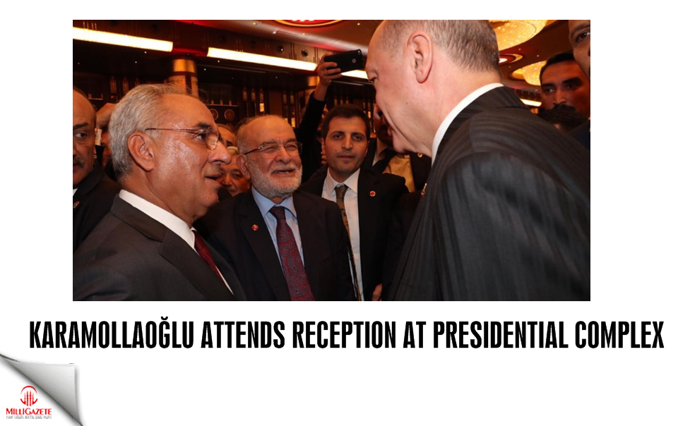 Karamollaoğlu attends the reception at presidential complex