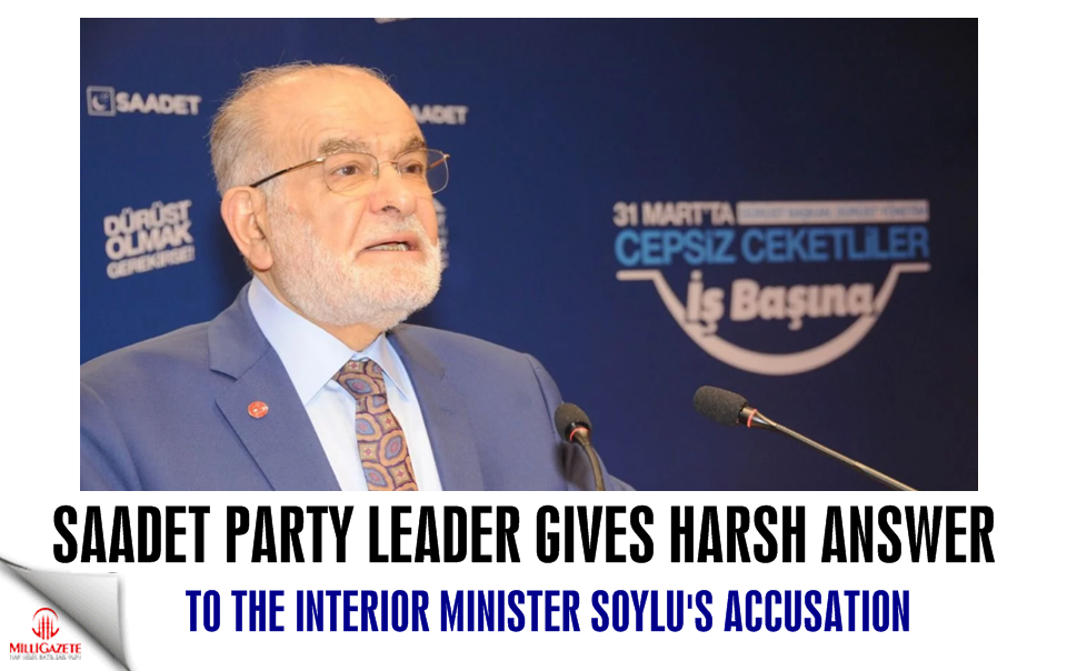 Karamollaoglu gives harsh answer to the Interior Minister Soylu's accusations
