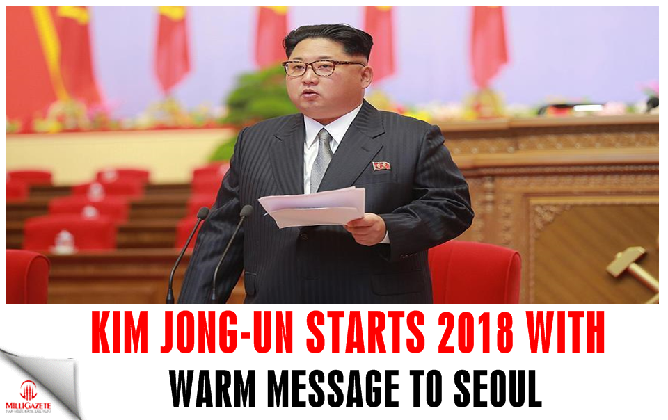 Kim Jong-un starts 2018 with warm message to Seoul