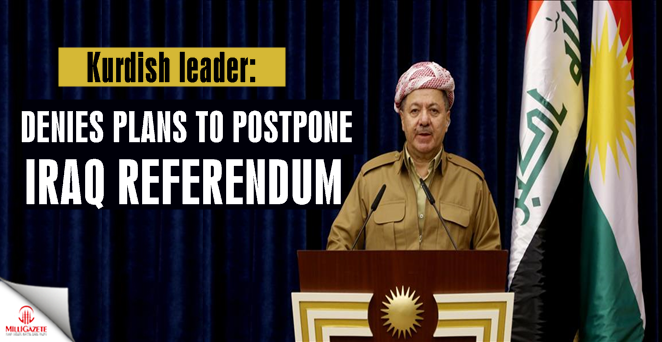 Kurdish leader denies plans to postpone Iraq referendum