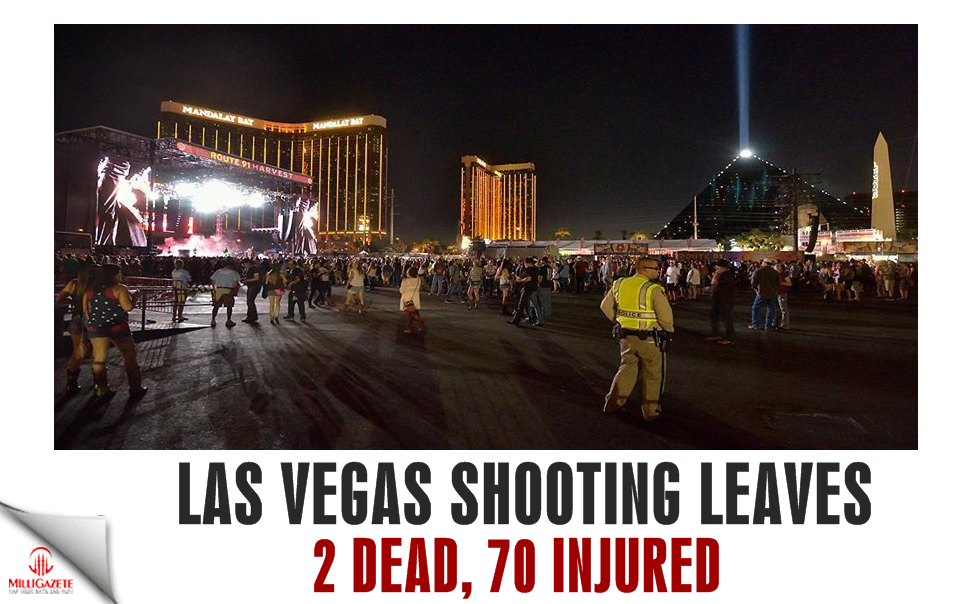 Las Vegas shooting leaves 2 dead, 70 injured