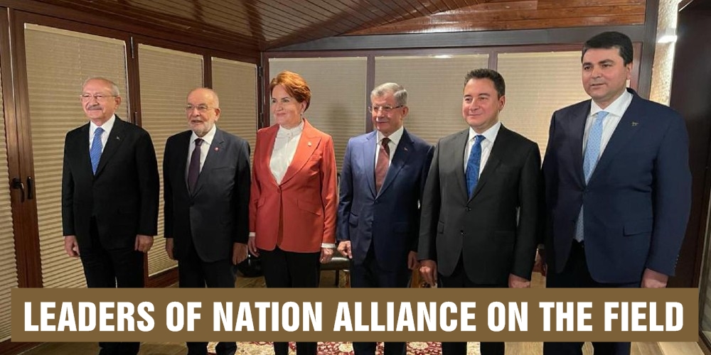 Leaders of Nation Alliance on the field