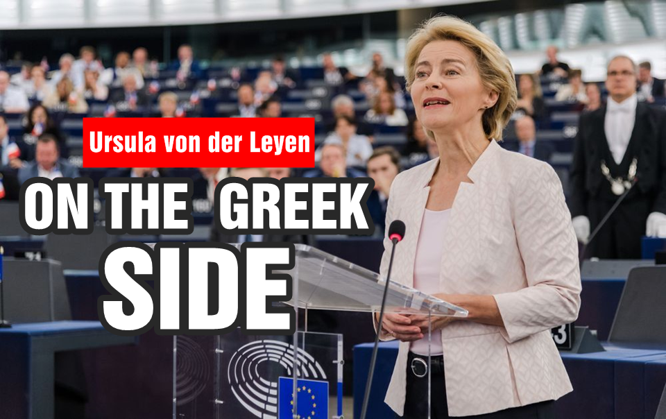 Leyen, on the Greek side