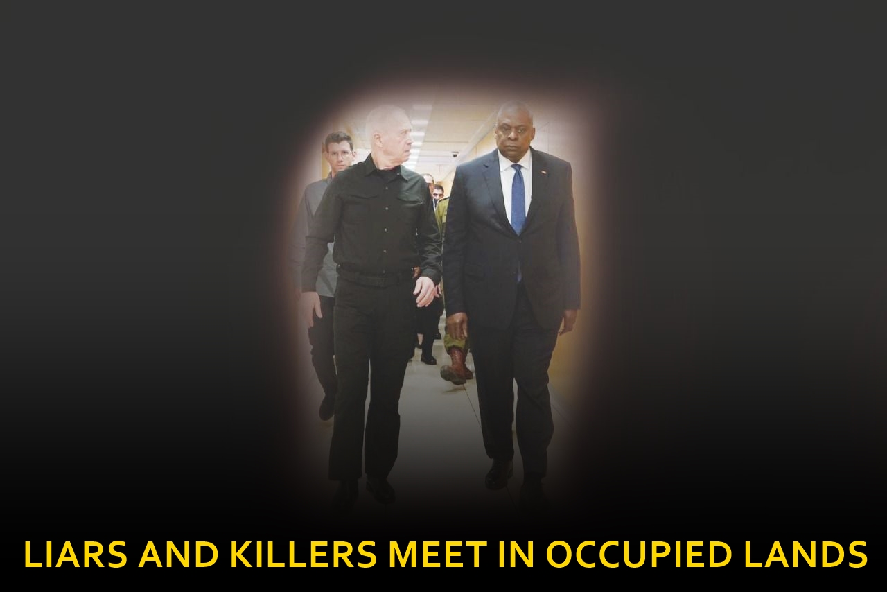 Liars and killers meet in occupied lands!