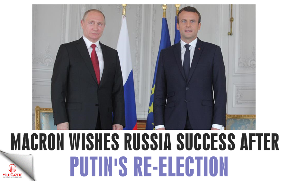 Macron wishes Russia success after Putin's re-election