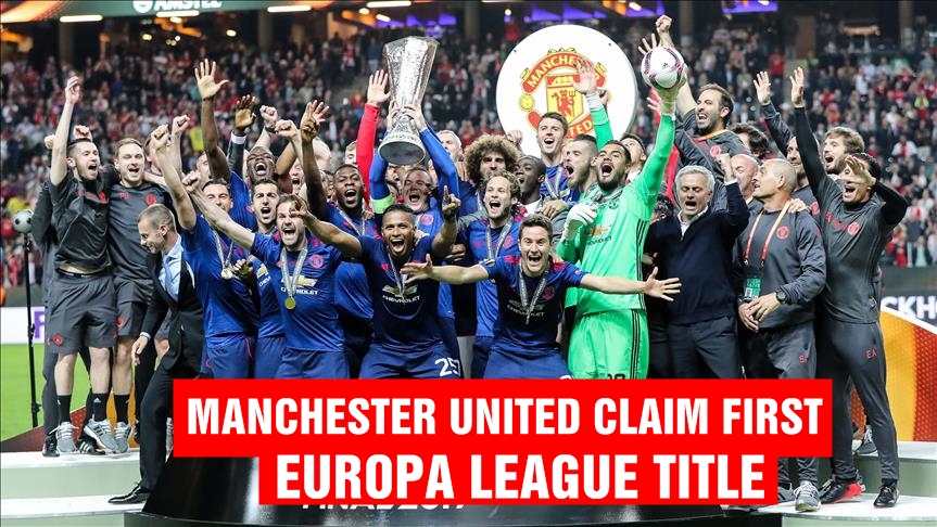 Manchester United claim first Europa League title