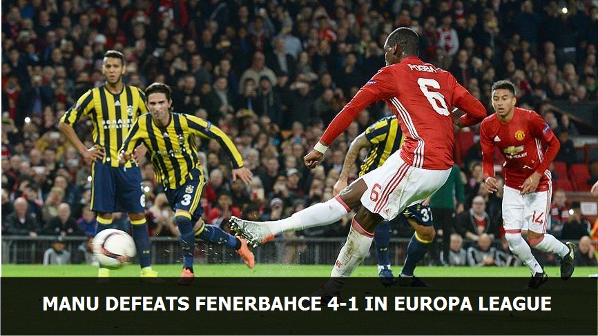 ManU defeats Fenerbahce 4-1 in Europa League