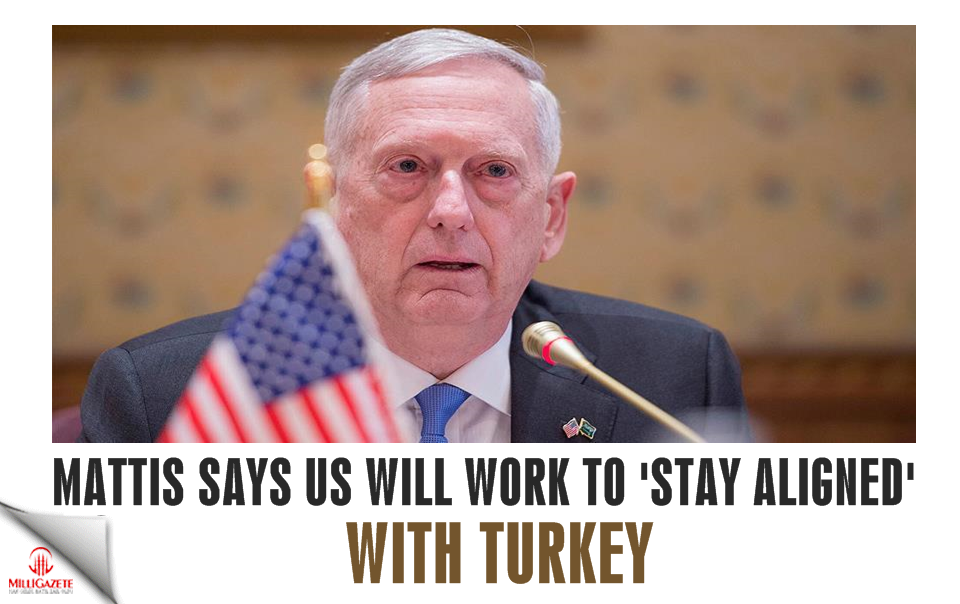 Mattis says US will work to 'stay aligned' with Turkey