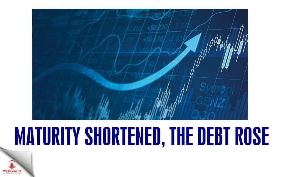 Maturity shortened, the debt rose