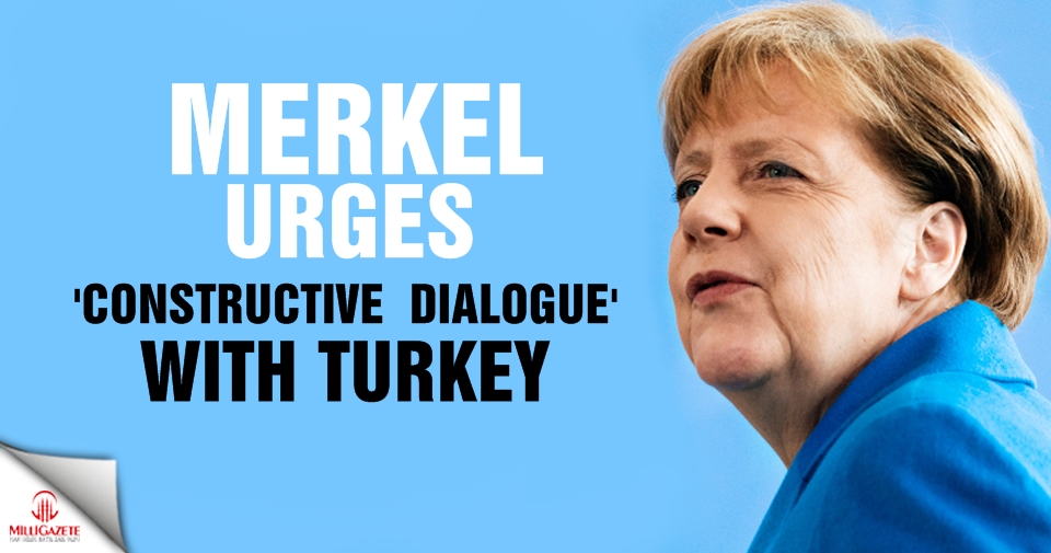 Merkel urges ‘constructive dialogue’ with Turkey