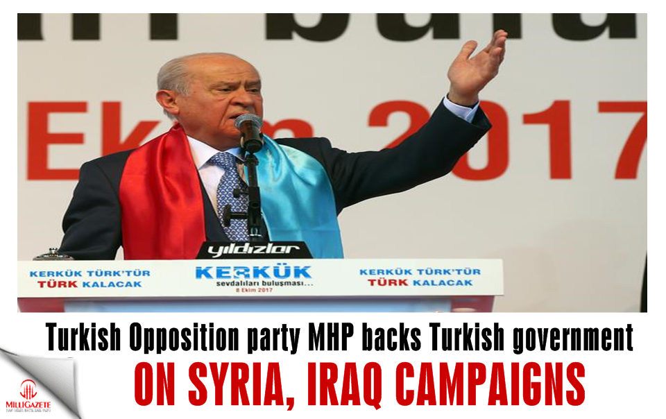 MHP backs Turkish gov’t on Syria, Iraq campaigns