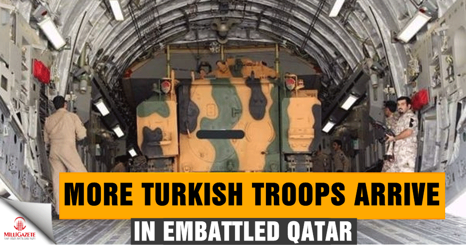 More Turkish troops arrive in embattled Qatar