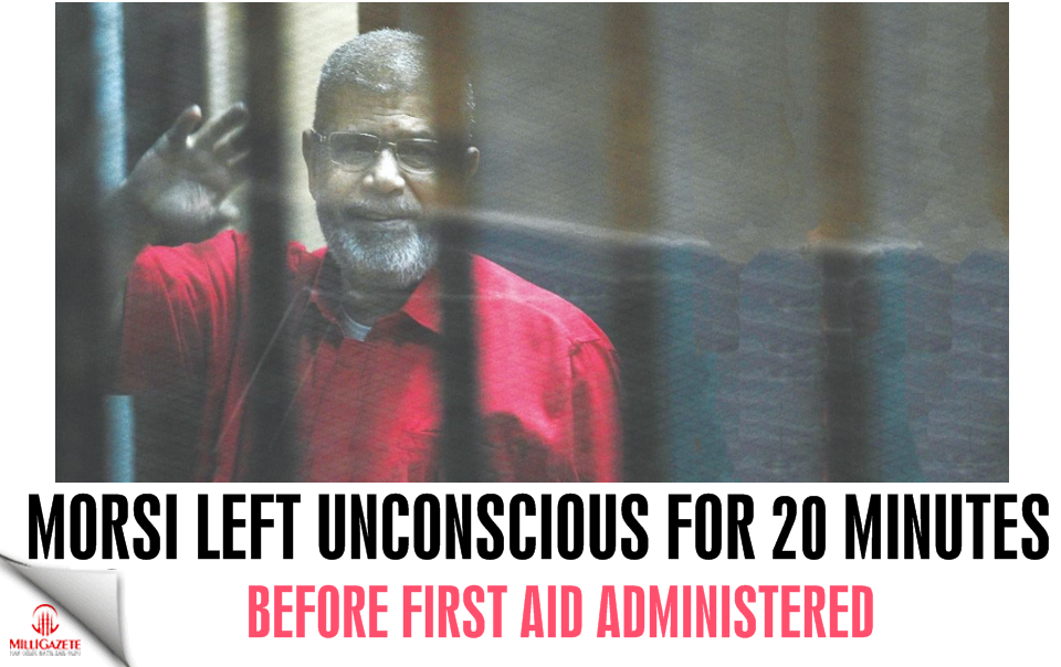Morsi left unconscious for 20 minutes before first aid administered