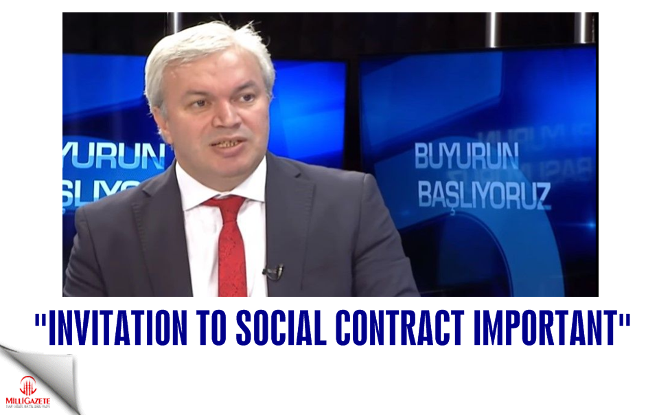 Mustafa Kurdaş: Invitation to social contract important