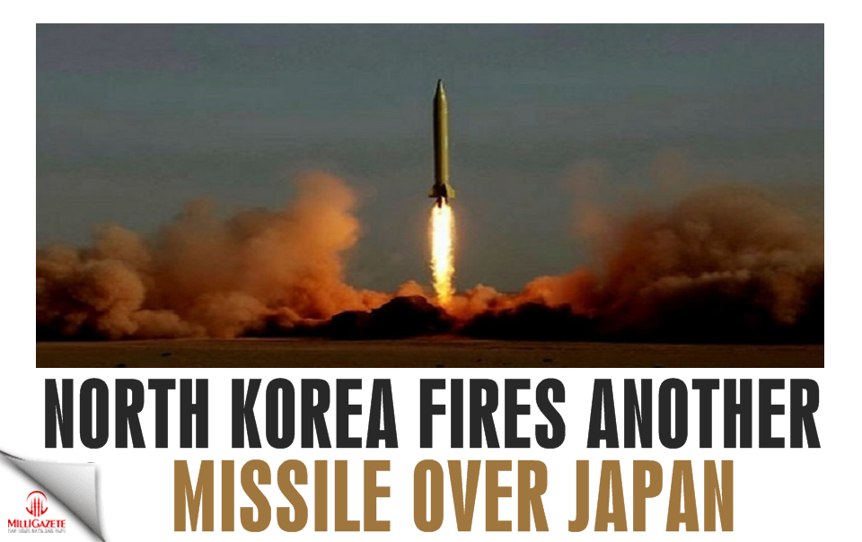 N.Korea fires another missile over Japan