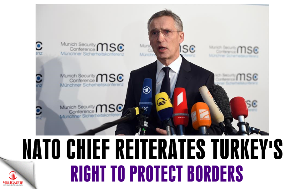 NATO chief reiterates Turkey's right to protect borders