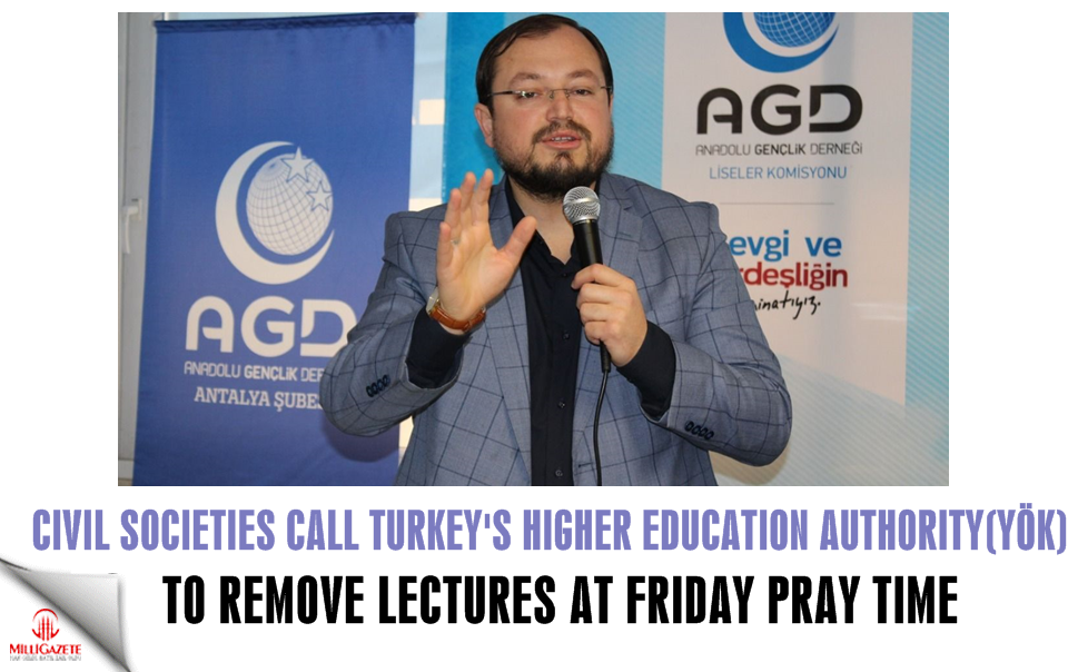 NGO's call Turkey's education authority to remove lectures at Friday pray time