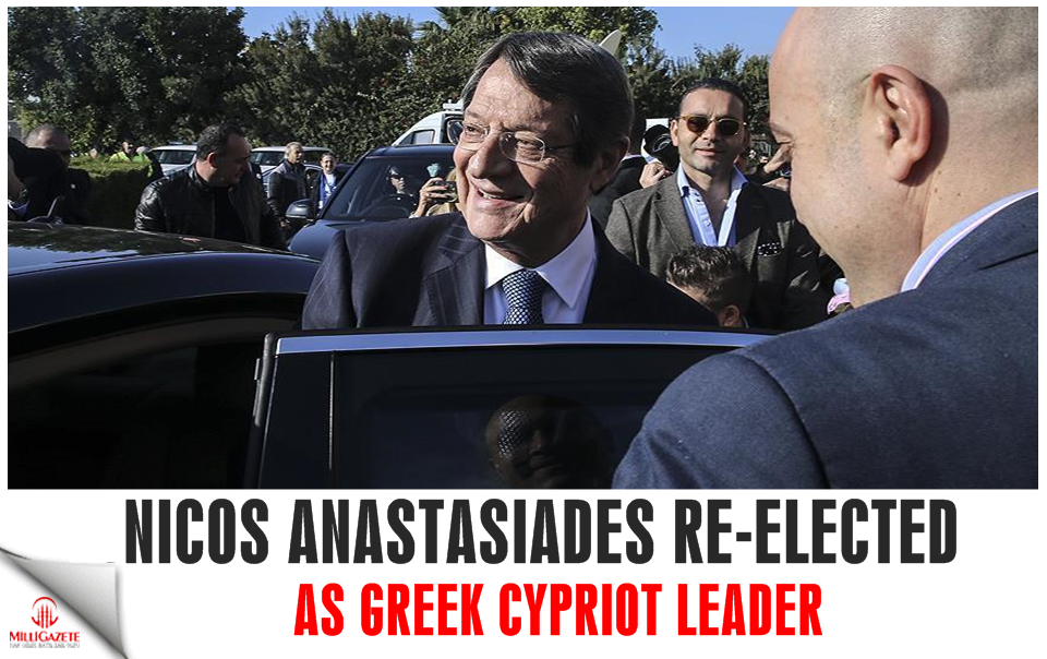 Nicos Anastasiades re-elected as Greek Cypriot leader