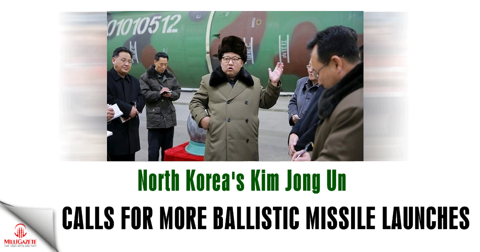 North Korea's Kim Jong Un calls for more ballistic missile launches in Pacific