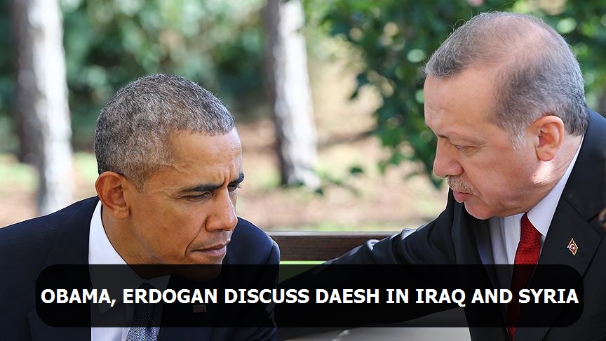 Obama, Erdogan discuss Daesh in Iraq and Syria